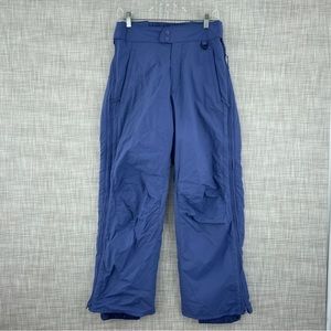 Columbia Women's Size Medium Snow pants side zip light blue 0283